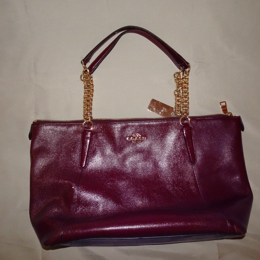 Burgundy Coach Bag